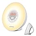 swiftrans Wake up Light Sunrise Simulation, Alarm Clock 5 Natural Sounds to Wake up, 7 Color Changes, FM Radio, Snooze Function Sunset Simulation, Suitable All Kinds People
