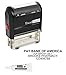 Custom Self Inking Rubber Stamp - Bank Deposit Stamp - 4 Lines - with Ink Bottle 5cc (A2359)