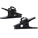 BBTO 20 Pieces Clips for Earphone Wire 360 Degree Rotate Black Earphone Cable Clothing Clip for Fixing Headphone Wire (Black)