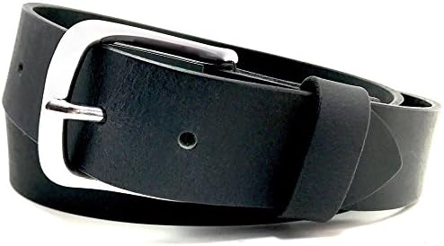 Black 1.5 (44) Handmade Custom Leather Belt