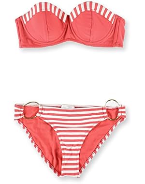 Jessica Simpson Womens Ring Side 2 Piece Bandeau
