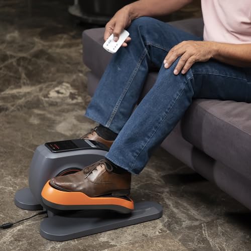 POWER LEGS Eliptic Trainer + Regalo Compresa Cervical Térmica | Elíptica motorizada compacta con 3 programas de Entrenamiento pre-programado | Recupera Movilidad y Alivia cansancio Muscular