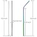 YIHONG Set of 8 Stainless Steel Metal Straws Ultra Long 10.5 Inch Colorful Reusable Drinking Straws For Tumblers Rumblers Cold Beverage (4 Straight|4 Bent|2 Brushes|1 Pouch)