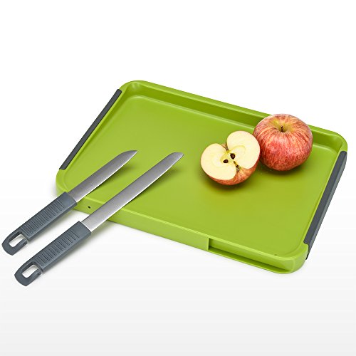 NonSlip Picnic Cutting Board with Hidden Compartments for Included 2