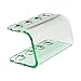 Seemii Electric Toothbrush Head Holder Head Stand Holds 1, 2, 3 or 4 Electric Toothbrush Heads, Clear Green Acrylic 4 Head Holder, Fits Oral-B Heads (Does not fit iO Heads)