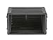 SKB 6U Shallow Roto Rack Case - Durable Polyethylene Gear Protector, Stackable, Waterproof with Twist Latches & Rubber Feet for Musicians, DJs, and A/V Equipment - Secure Transport & Storage Solution