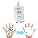 240ML Rinse-Free Antibacterial Hygienic Gel, Non-Rinse Hand Sanitizer Gel, Instant Hand Refreshing Gel,Hand Cleanser Gel Effective 99.99%, Light Moisturizing,For Kitchen/Bathroom/Office/School