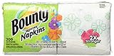 Bounty Quilted Napkins Assorted White & Prints, 200 ct