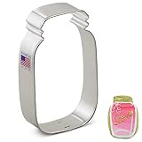 Ann Clark Cookie Cutters Mason Jar Cookie Cutter, 4.5"