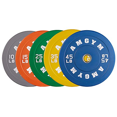 AMGYM Color Olympic Bumper Plate, Weights Plates, Bumper Weight Plate