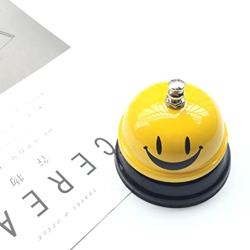 Call Bell,AutumnFall Creative Design Hotel Counter Desk Calling Bell Ring Metal Reception Restaurant Kitchen Bar Service (A) - Thumbnail 2