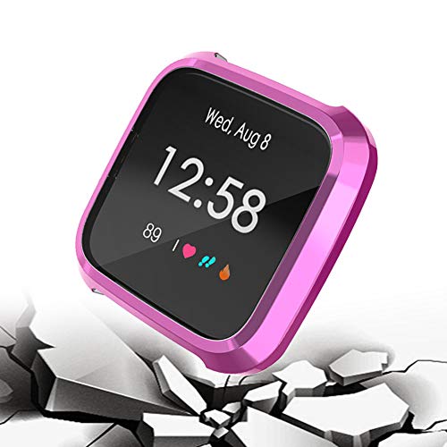 image for Cywulin TPU Screen Protector Case for Fitbit Versa Lite, Full Around P