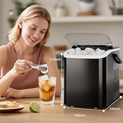 DUMOS Fast & Quiet Ice Maker for Countertop – 9