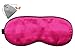 MSSilk Breathable Pure Mulberry Silk Sleep Eye Mask with Bonus Ear Plugs and a Carry Pouch (Peach Pink)