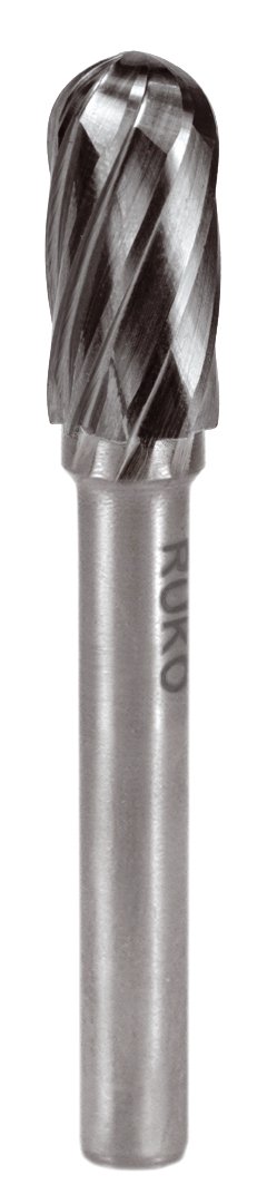 RUKO 116023A - Fresas Metal Duro Alu Forma C - WRC Semiesférica (Ø 12 mm)