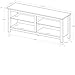 Walker Edison Wren Classic 4 Cubby TV Stand for TVs up to 65 Inches, 58 Inch, Natural