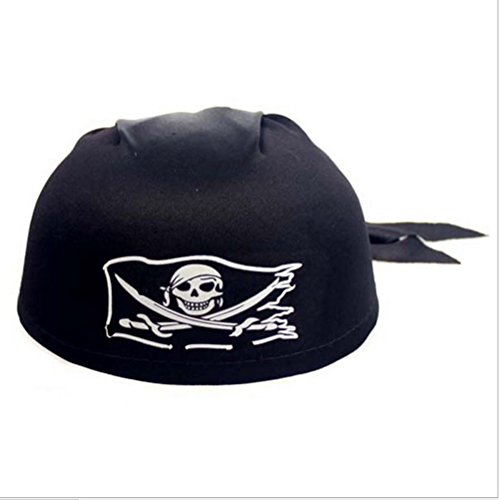 The-Fox Headwrap Skull Cap Pirate Hat for Halloween, Parties, Masquerade Balls or Cosplay