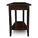 Laurent Solid Wood Recliner Wedge End Side Table with Shelf, Chocolate Cherry Brown, Perfect for Living Rooms, Bedrooms, and Small Spaces – Leick Home, 10502