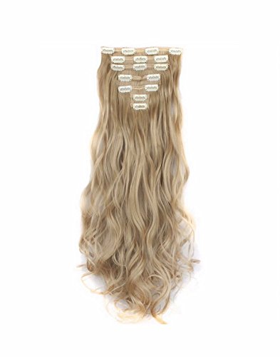 Amazon Com Iremy Clip Body Wavy Hair Extensions 20 22 Dark