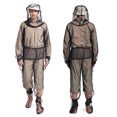 Shentesel Mosquito Insect Repellent Jacket Mesh Hooded Protective Suit for Fishing Camping - S/M - Thumbnail 3