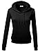 J.TOMSON Women's Basic Long Sleeve Pullover Hoodie with Kangaroo Pocket