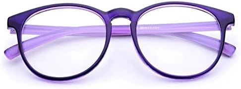Jcerki Purple Photochromic Gray Reading Glasses Glasses +4.50 strength Lightweight Men Women Fashion Eyeglasses