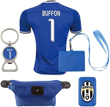 #1 Buffon (6 in 1 Combo) Juventus F.C. Away Match Adult Soccer Jersey 2016-2017