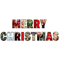 Oversize Planner by ABI Digital Solutions 20" Merry Christmas Yard Letters - Christmas Outdoor Decorations - Big Festive Letters for Christmas Decorations Outdoors - Festive Lights