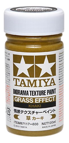 Diorama Textured Paint - Grass Effect Khaki - Paint - Tamiya