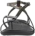 Crocs Women's Isabella Gladiator Sandal W Flat, black/black, 8 M US