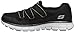 Skechers Sport Women's Sparkle and Shine Fashion Sneaker,Black/White,8 M US
