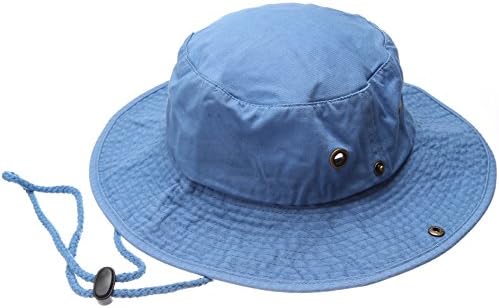 MIRMARUSummer Outdoor Boonie Hunting Fishing Safari Bucket Sun Hat with adjustable strap