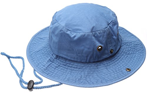 MIRMARUSummer Outdoor Boonie Hunting Fishing Safari Bucket Sun Hat with adjustable strap