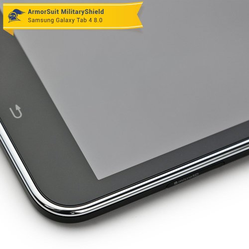 ArmorSuit MilitaryShield - Samsung Galaxy Tab 4 8.0 Screen Protector - Anti-Bubble Ultra HD Shield w/ Lifetime Replacements