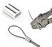 Muzata 100PCS Aluminum Crimping Loop Sleeve for Hanging and Securing 1/8