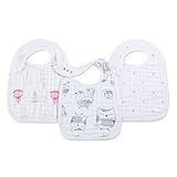 aden + anais snap bibs 3 pack, lovebird