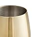 VonShef Double Walled Stemless Gold Wine Glass, Stainless Steel, Set of 2
