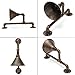 Jeteven Wall Lamps Sconces Metal Water Pipe Steampunk Style Industrial Rustic Wall Light Shade 1-Light