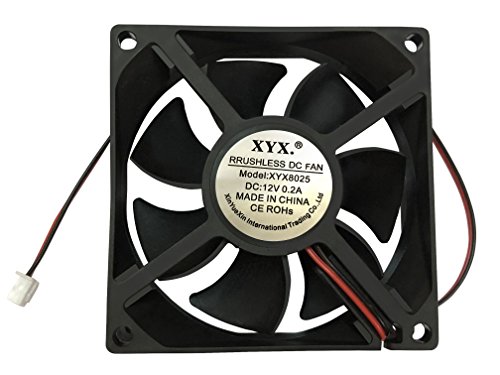 XYX. 8025 80mm x 80mm x 25mm 12V High Speed Brushless DC Cooling Fan