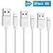 iPhone Charger Alanda 3pcs 6ft High Speed Durable iPhone Charging Cable for iPhone 7 7 Plus SE 6s 6 6 plus 5 5s iPad Air and Mini iPod Touch 5th Compatible with iOS(White)