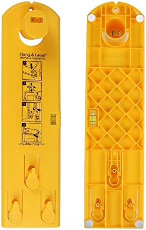 FSTH ABS Hang &amp; Level Picture Hanging Tool Easy Hang Level Picture Hanging Helper Portable Yellow ABS Picture Hanging Tool Lightweight