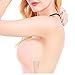 ZOINDSC Push up Plunge Invisible U Plunge Bras Strapless Backless Self Adhesive Reusable Silicone Sexy Bras for Women(U-Nude-D)