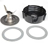 NewOster 490261 Kitchen Center 2 Rubber O Sealing Ring Gaskets Replacement Part Oster Blender Accessory Refresh Kit, small, silver & black