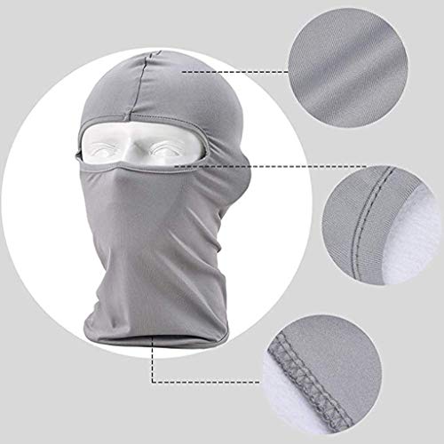Coohole 3PC Neck Gaiter Full Face Mask Neck Ultra Thin Solid Color Dust Protection Breathable Balaclava Headband for Hot Summer Outdoor Cycling Hiking Fishing