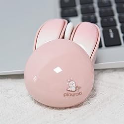 Lomiluskr Cute Bunny Wireless Mouse, Lightweight