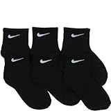 Nike Kids 6 Pack Quarter Cut Socks with Swoosh Logo (6 Pairs)