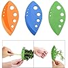 Herb Leaf Stripper BPA-Free Plastic Holes Vegetable Leaf Separator Value 3 Pack Stripping Tool for Chard, Collard Greens, Kale, Basil, Leafy Green Rosemary Herb Kitchen Gadgets (Mixed Color, 3)