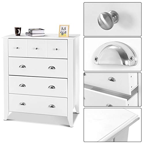 Giantex Bedroom Chest Drawer Dresser Accent Armoires 4 Drawers