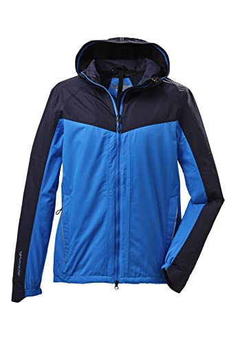 killtec Herren Funktionsjacke mit Kapuze und Spritzschutz, packbar, wasserdicht KOS 28 MN JCKT, himmelblau, XL, 38293-000