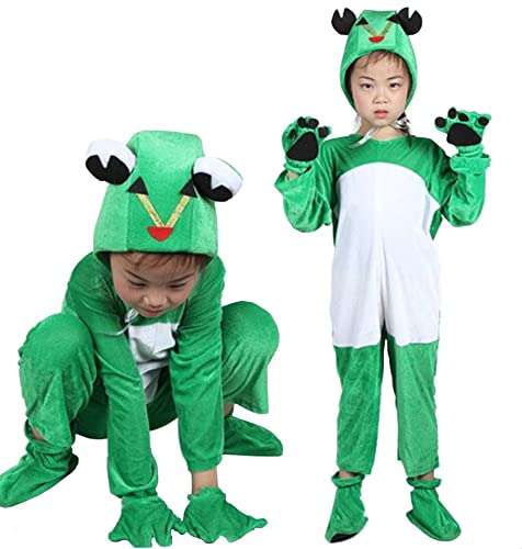 Matissa Adult Animal costumes Unisex Pajamas Fancy Dress outfit Cosplay Onesies (Frog)